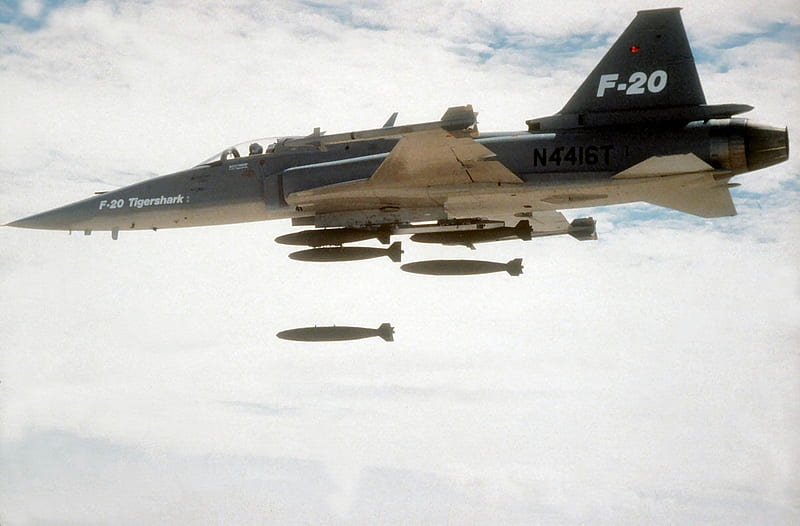 F-20 Tigershark, f-20, air force, northrop, tigershark, HD wallpaper