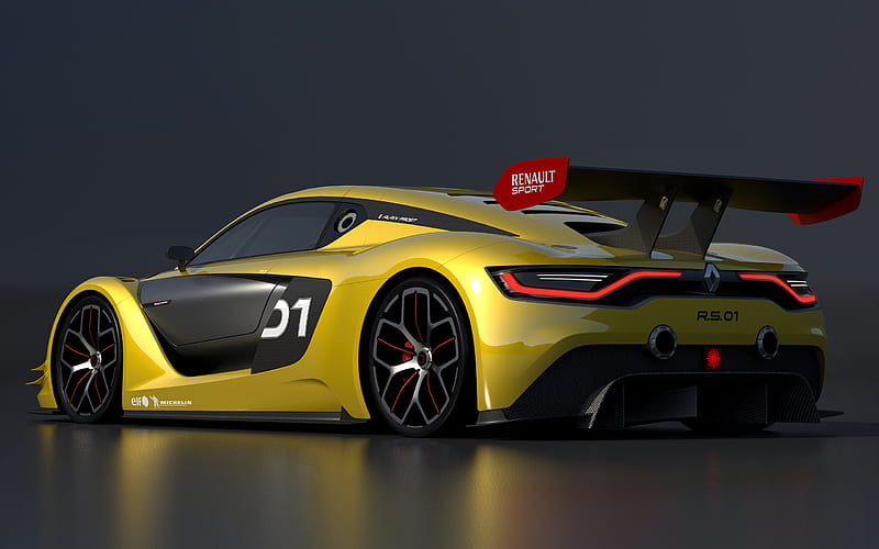 Renault, Renault Sport RS, Car, Race Car, Yellow Car, HD wallpaper