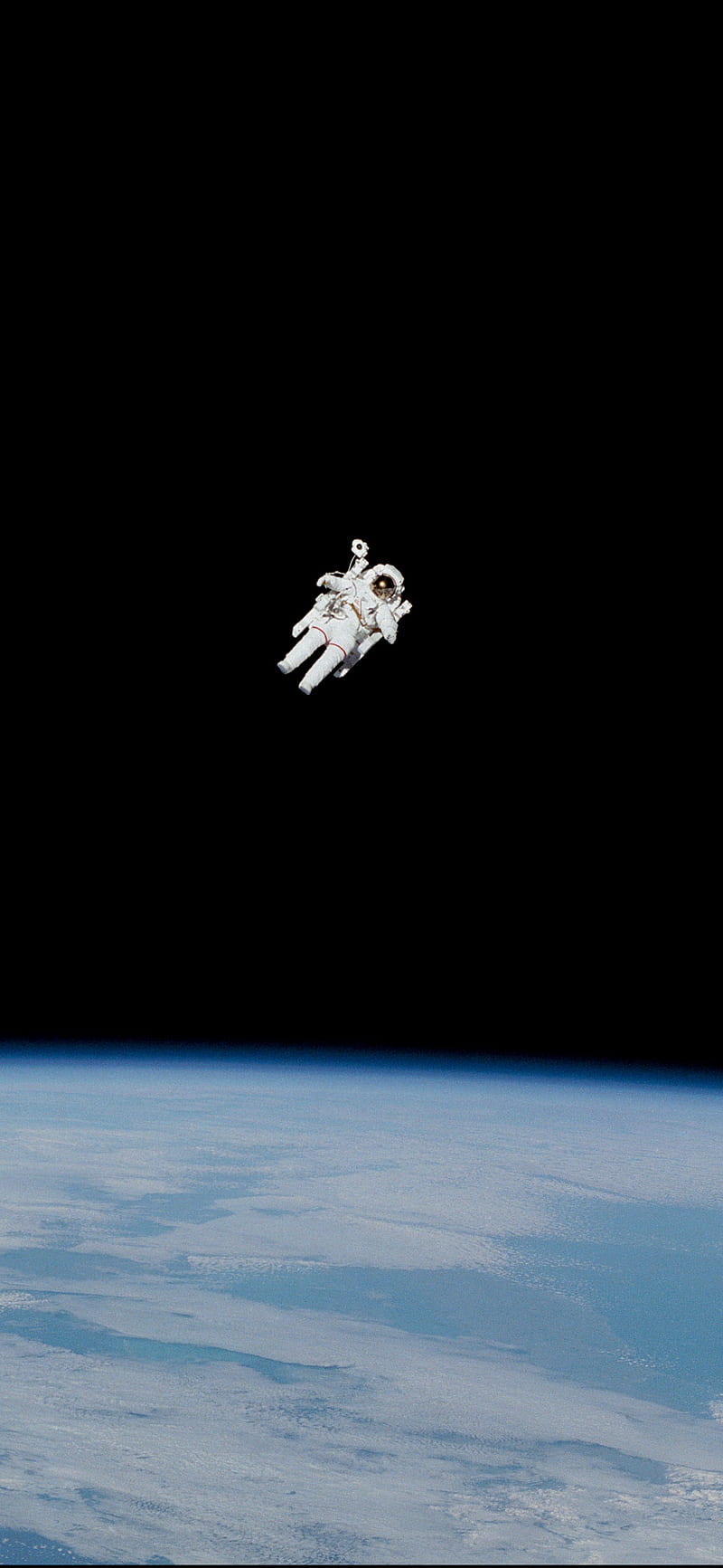 Space Astonaut, amoled, astronaut, dark, earth, samsung, sky, HD phone wallpaper