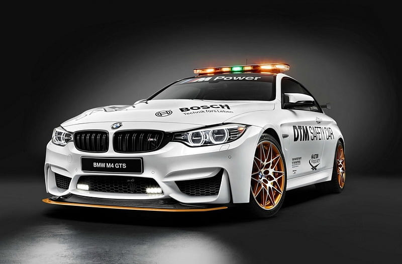 2016 BMW M4 GTS DTM Safety Car, 2016, LIghts, White, Beamer, HD wallpaper