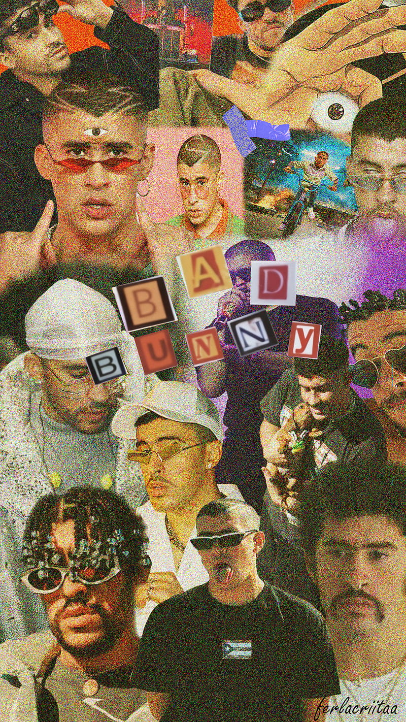 Bad Bunny 2021, artista, bad bunny, benito, conejo malo, puerto rico, reggaeton, scrapbook, x100pre, yhlqmdlg, HD phone wallpaper