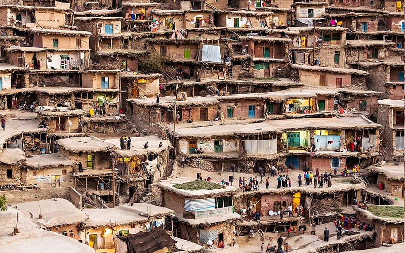 Village In Iran, Villages, Slums, Middle East, Iran, HD wallpaper