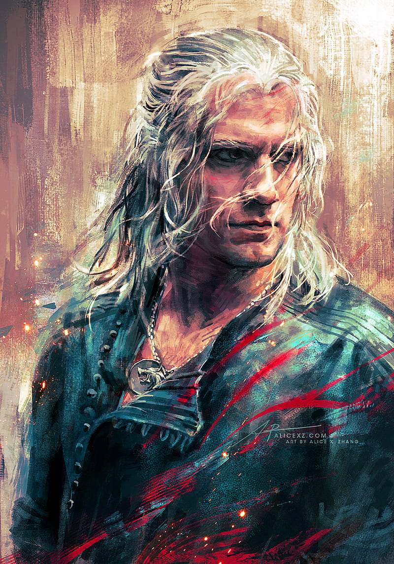 Geralt of Rivia Drawing, HD phone wallpaper