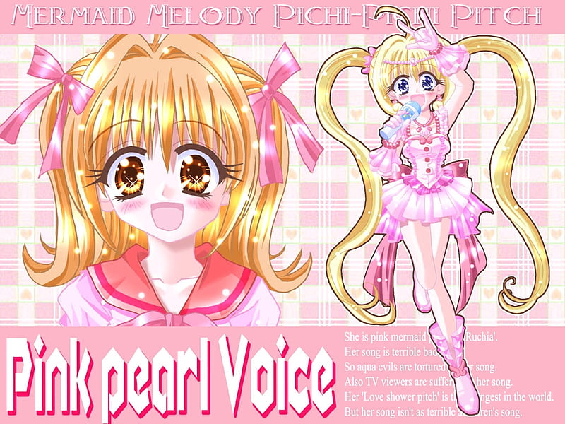 Pink Pearl Voice, mermaid melody, cute, and sweet, anime, HD wallpaper |  Peakpx
