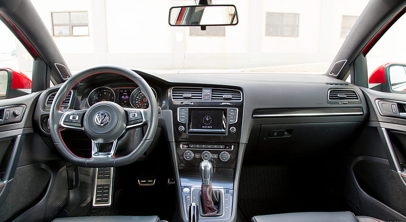 2015 Volkswagen Golf GTI Mk7 (US-Spec) - Leather - Interior, car, HD ...