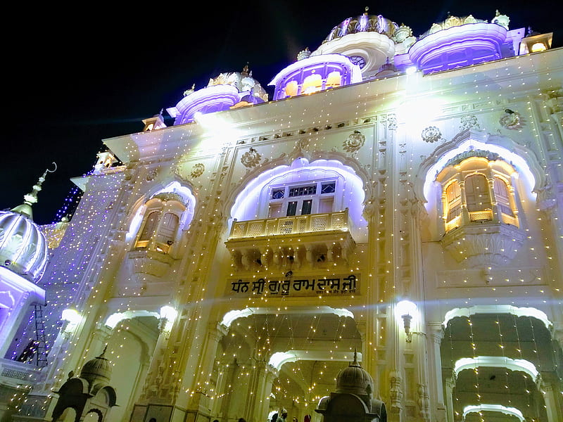 Golden temple, amazing, amritsar, city, god, lights, night, HD wallpaper |  Peakpx