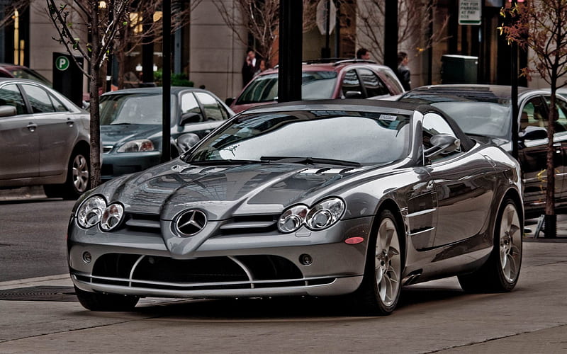 Mercedes Mclaren slr-luxury cars, HD wallpaper