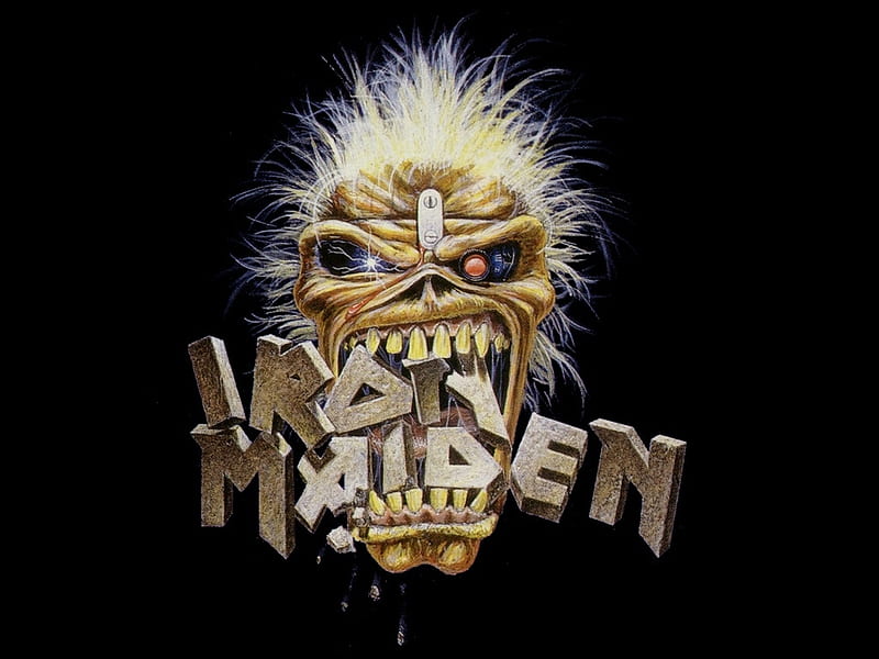 Iron Maiden, metal, eddie, music, HD wallpaper