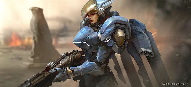 Overwatch, Video Game, Pharah (Overwatch), HD wallpaper