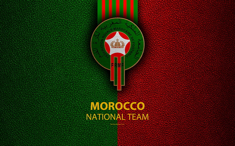 Morocco Football, africa, emblem, logo, national, team, HD wallpaper