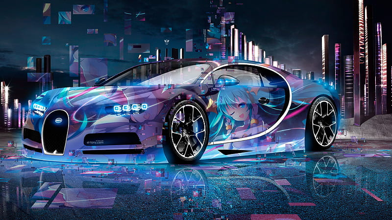 Custom anime Bugatti, carros, cool car, custom bugatti, fast car, HD  wallpaper | Peakpx