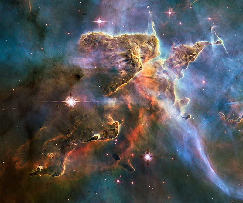 Carina Nebula, astronomy, bopp, cool, hale, hubble, space, space, HD wallpaper