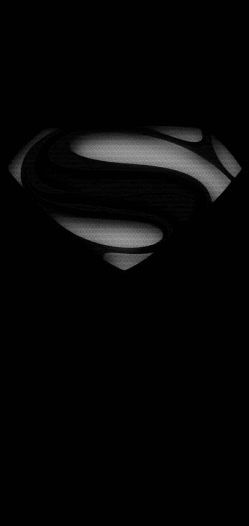 Superman S black, black, dark, logo, superman, HD phone wallpaper ...