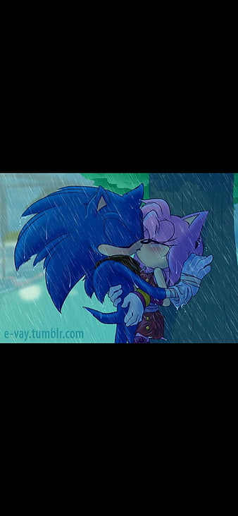 Sonamy kiss  Sonic and shadow, Sonic and amy, Hedgehog art