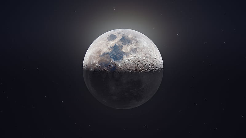 Moon Astrography , moon, space, graphy, dark, black, HD wallpaper