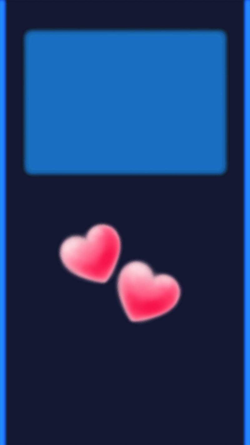 Love Screen, blue, business, druffix, edge, corazones, home screen, locked, simple, style, HD phone wallpaper