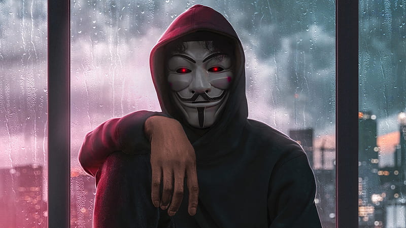 Anonymous Mask Man, HD wallpaper