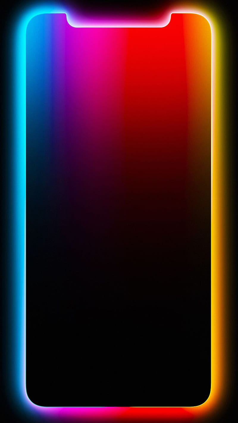 Edges, red, electric blue, magenta, edge, fade, yellow, abstract, colors, HD phone wallpaper