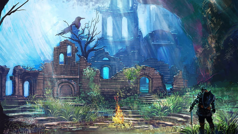 Dark Souls Bonfire Games, HD wallpaper