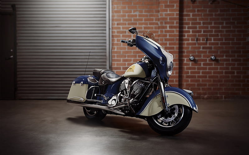 Indian Chieftain, cruiser, new blue Chieftain, american motorcycles, Indian Motorcycle, HD wallpaper