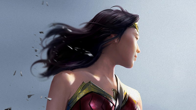 Wonder Woman Asian, wonder-woman, superheroes, artwork, artstation, HD wallpaper