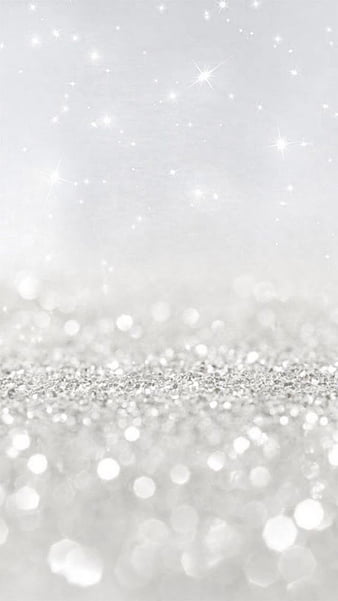 White Glitter, shiny, silver, sparkle, HD phone wallpaper