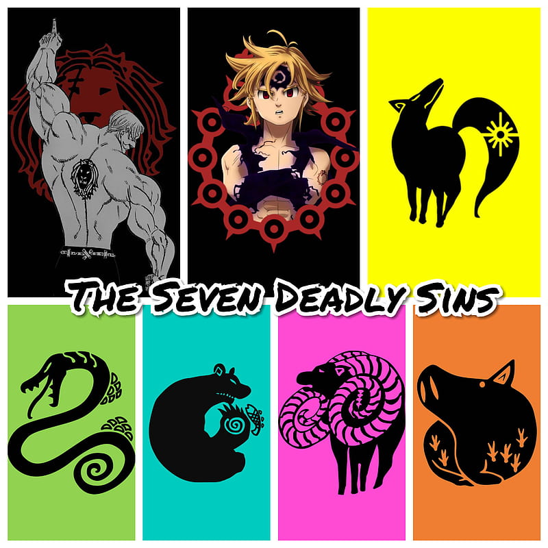 Seven deadly sins symbols Poster for Sale by Ralex495  Redbubble