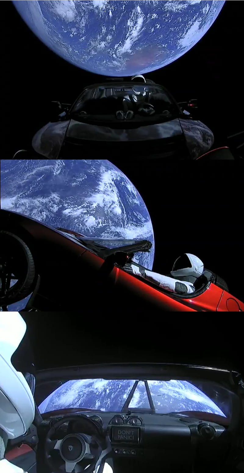 Starmans Views Car Earth Falcon Heavy Mars Space Spacex Starman Tesla Hd Phone Wallpaper Peakpx