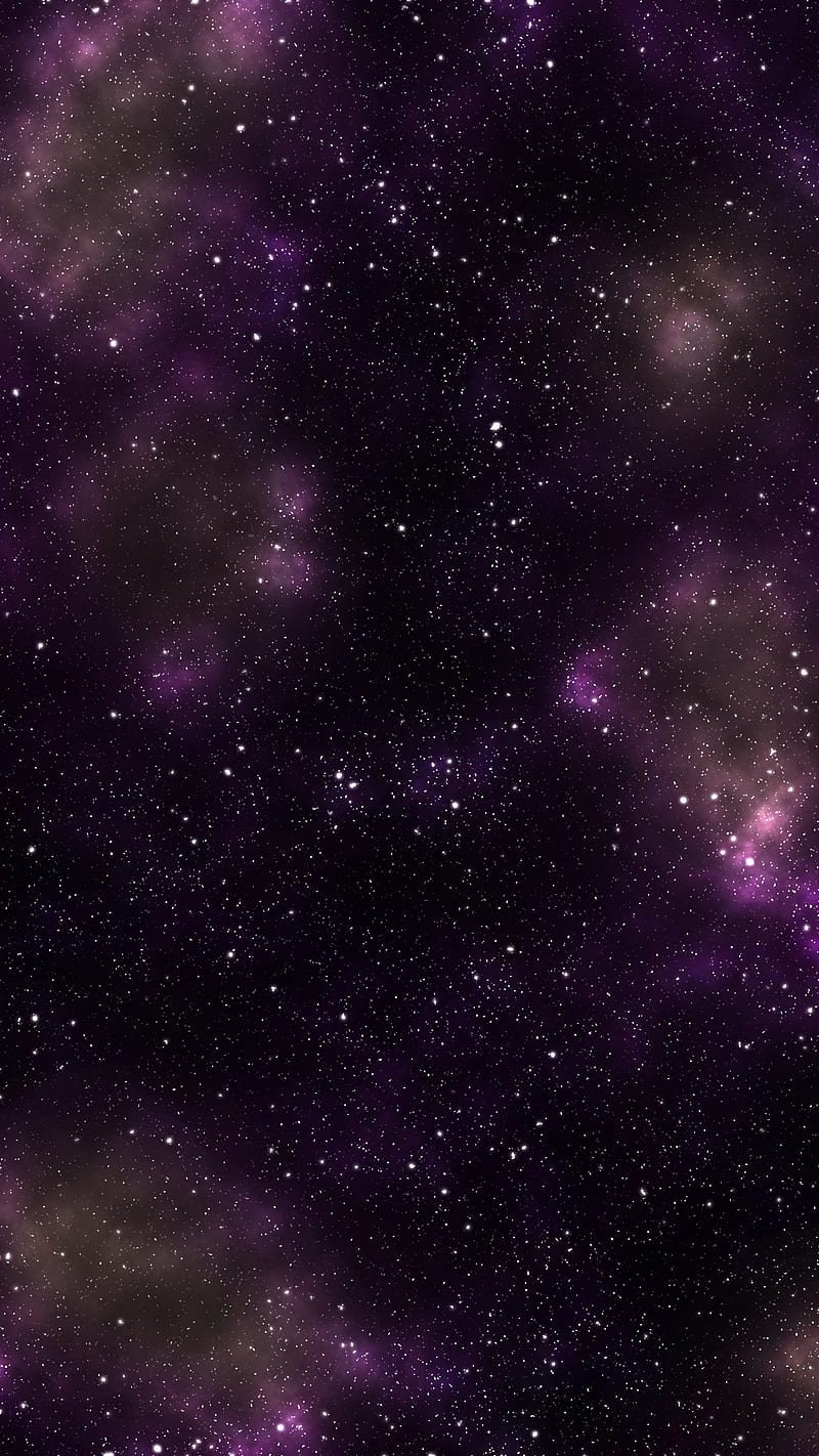 Purple Space, stars, HD phone wallpaper