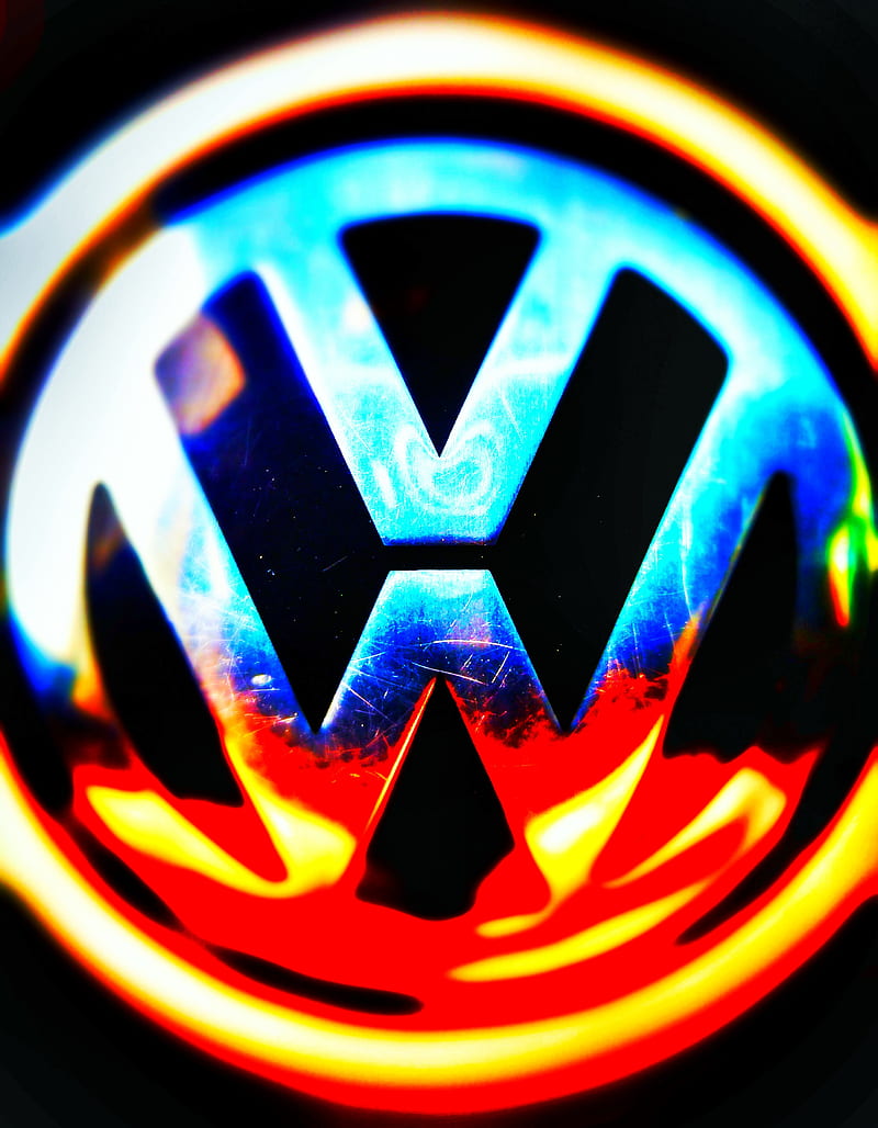 VW logo, car, HD phone wallpaper