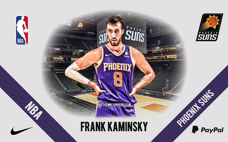 Frank Kaminsky, Phoenix Suns, Bahamian Basketball Player, NBA, portrait, USA, basketball, Phoenix Suns Arena, Phoenix Suns logo, HD wallpaper