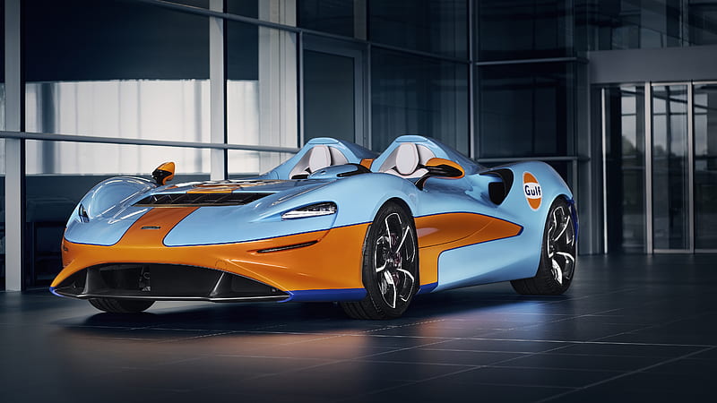 McLaren Elva Gulf Theme by MSO 2021, HD wallpaper