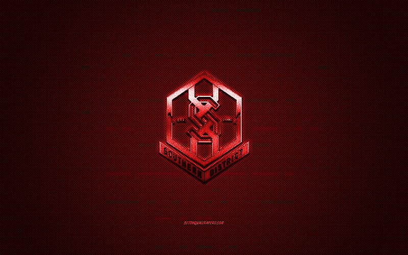 Southern District FC, Hong Kong football club, red logo, red carbon ...