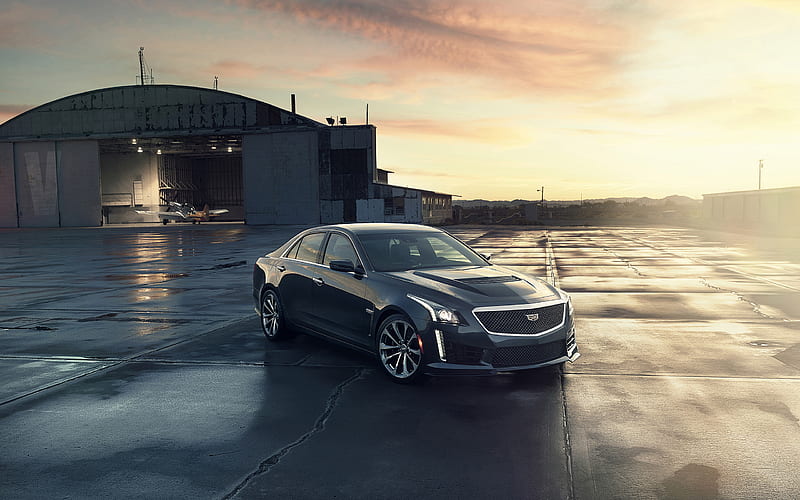 2016 Cadillac CTS-V Sedan, Supercharged, V8, car, HD wallpaper