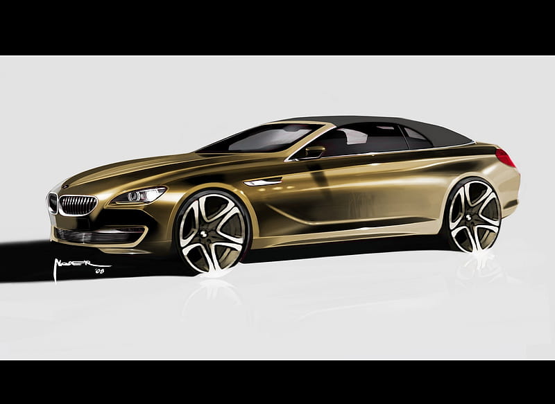 BMW 650i Convertible (2012) - Design Sketch, car, HD wallpaper | Peakpx