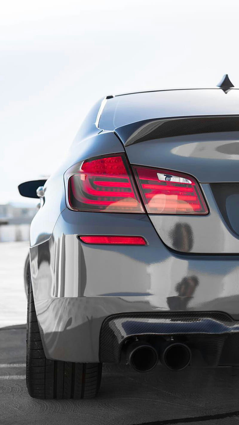 BMW M5, auto, car, f10, rear view, sedan, tail light, vehicle, HD phone wallpaper