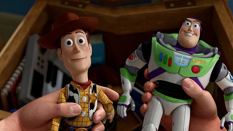 Woody And Buzz, toy story, buzz lightyear, toy story 2, sheriff woody, HD wallpaper