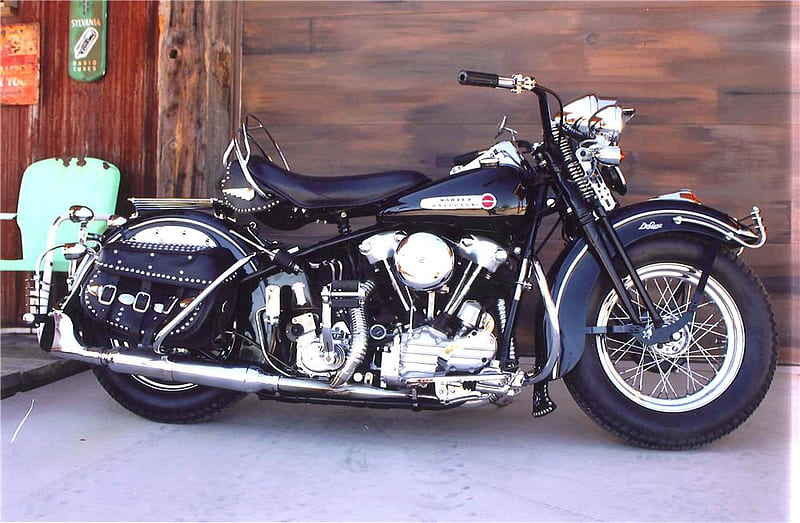 1947 Harley Davidson EL knucklehead, knucklehead, harley davidson, 1947, classic, motorcycle, HD wallpaper