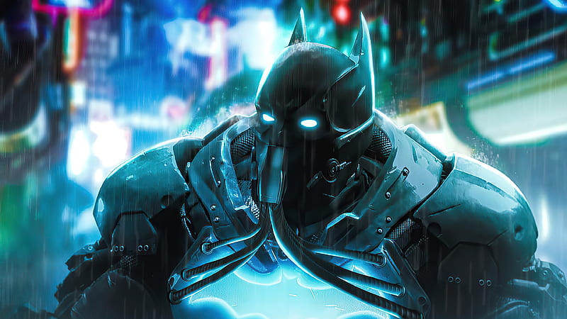 3840x2160px, 4K free download | Batman Cyberpunk, batman, superheroes ...