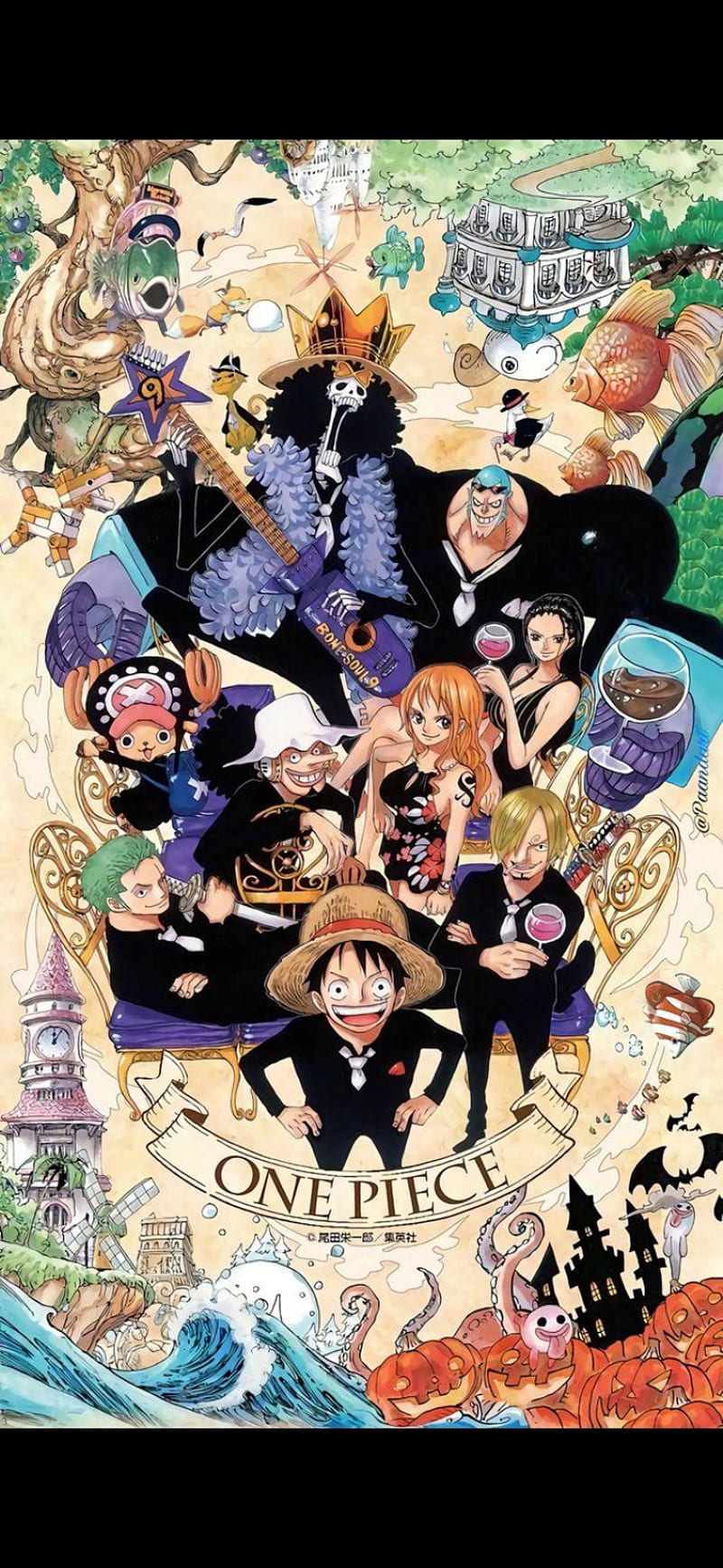 One Piece Wallpaper Android Stock Illustration 2323807123