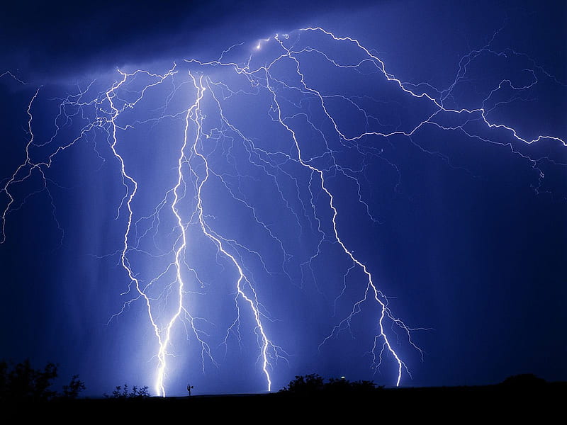 Lightning 3, lightning, dark, nature, sky, blue, light, HD wallpaper |  Peakpx