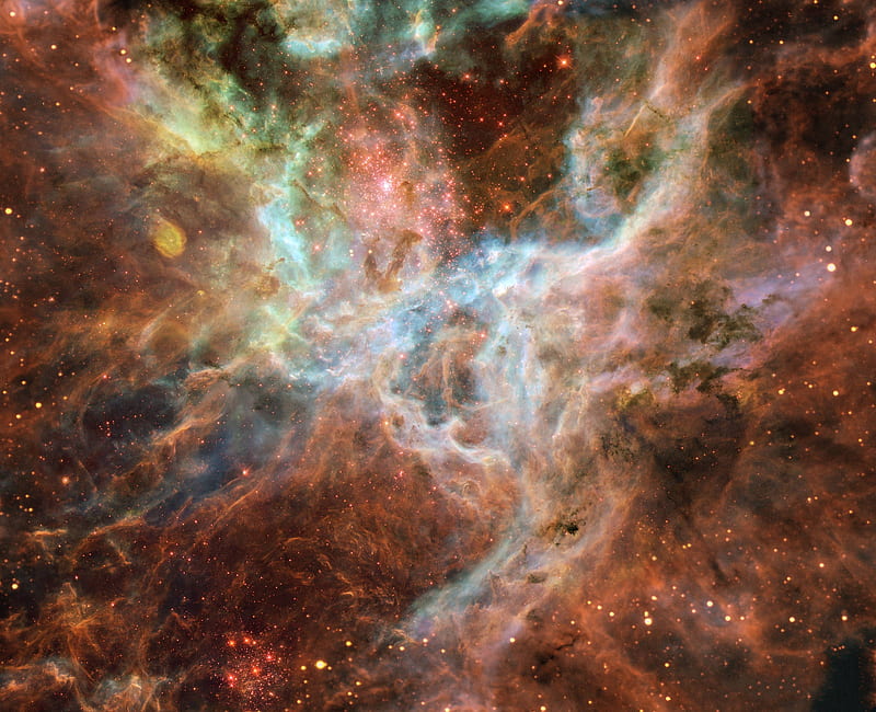 In the Heart of the Tarantula Nebula, stars, cool, nebula, space, fun, galaxies, HD wallpaper