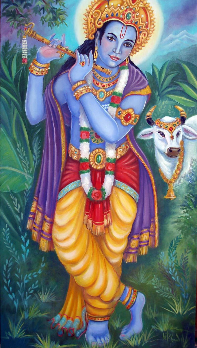 Krishna, lord krishna, shree krishna, HD phone wallpaper