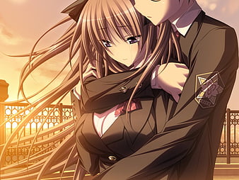 Raido Reina Aharen-san Anime Comfort Hug GIF | GIFDB.com