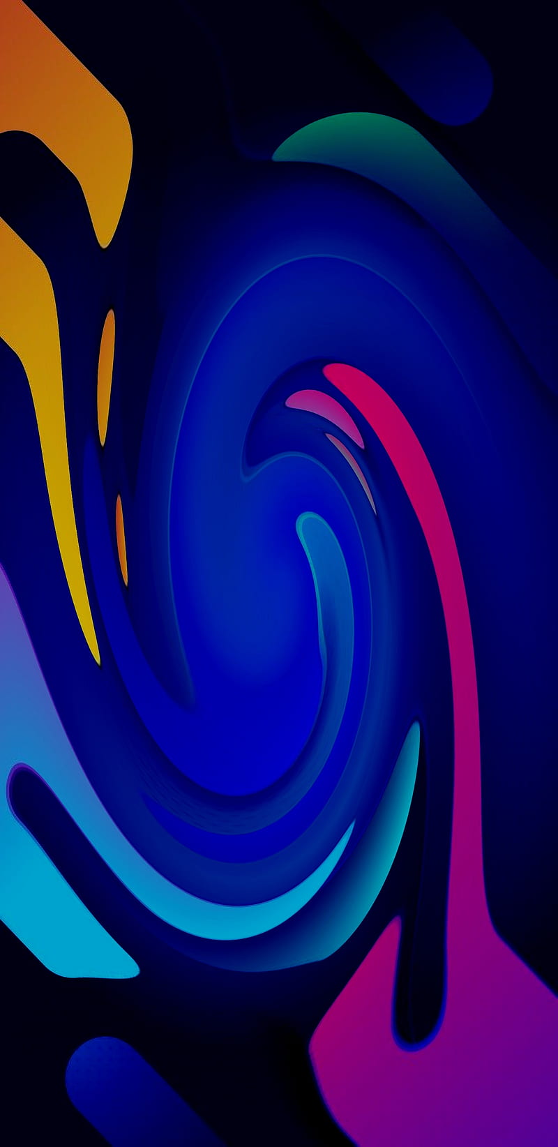 Colors 1, abstract, amoled, blue, color, samsung, HD phone wallpaper