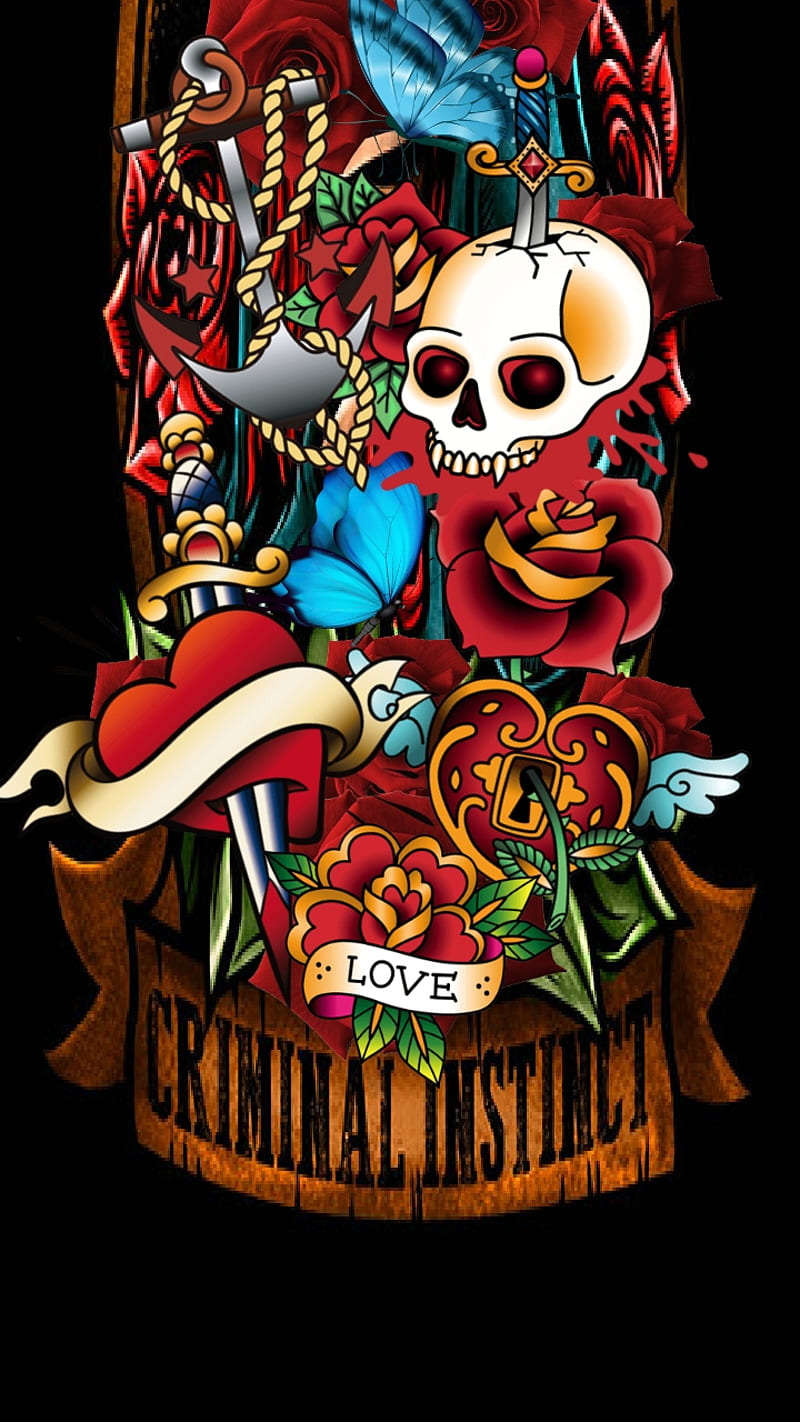 Skull Island, sugar skull, skulls, graffiti, colorful, collage, HD phone wallpaper