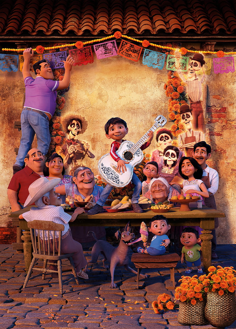 Coco, disney, familia, movie, pixar, HD phone wallpaper