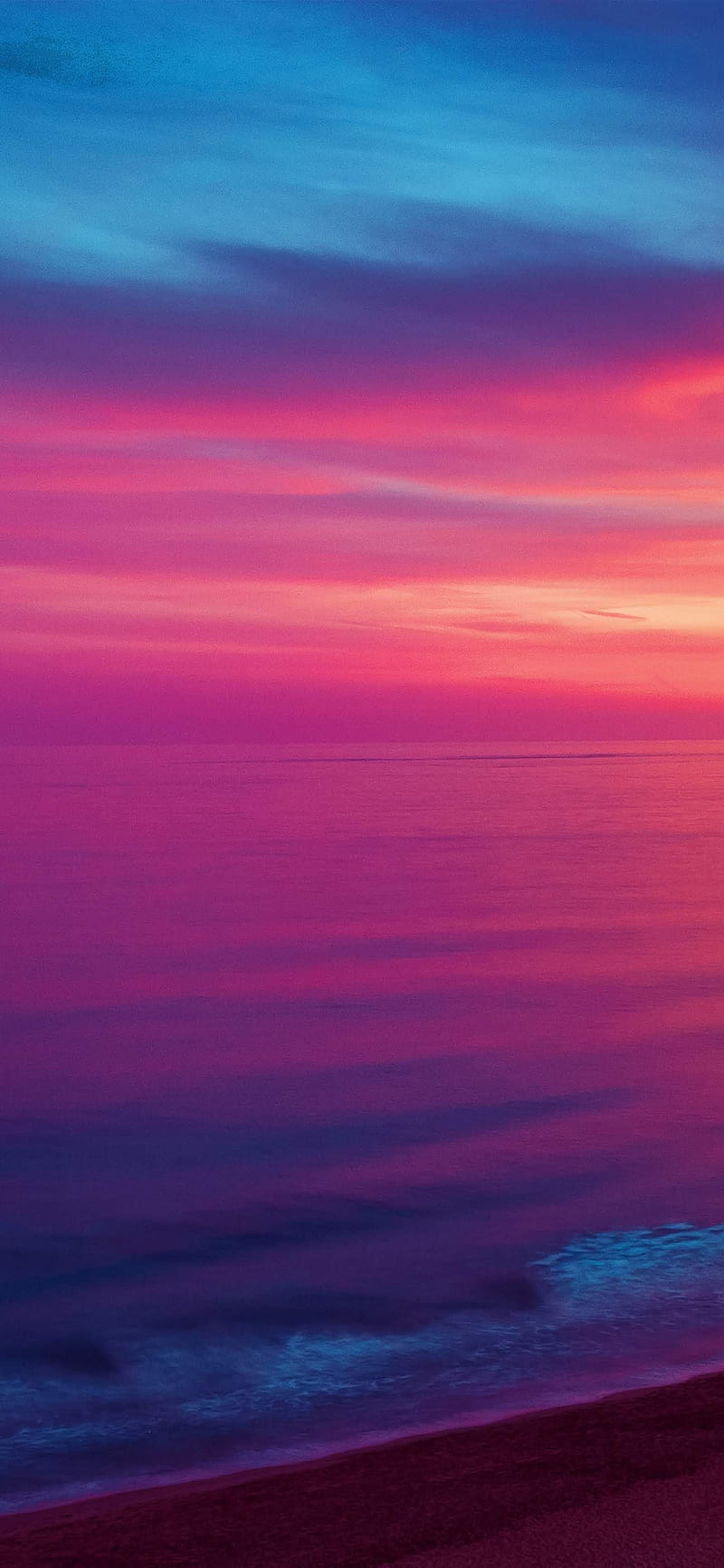 Colorful beach, colours, sunsets, HD phone wallpaper