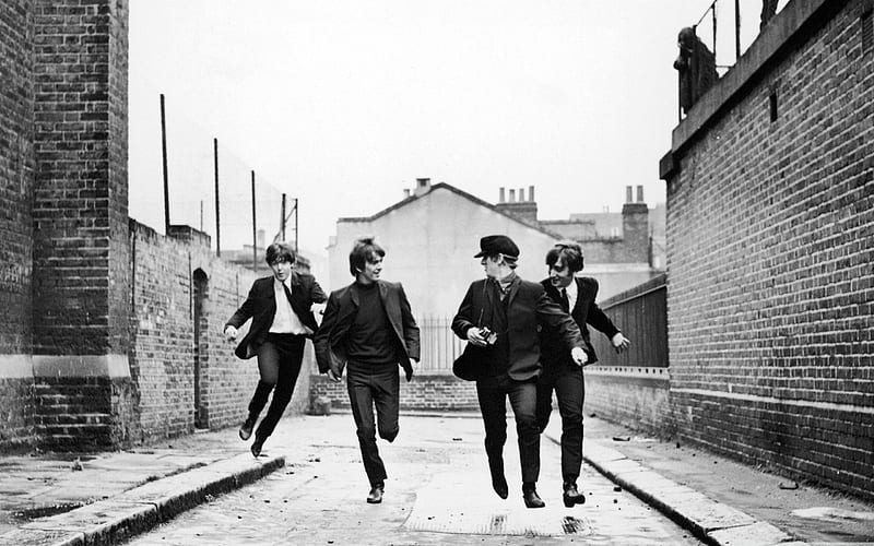 the beatles running-LOMO style graphy Works, HD wallpaper