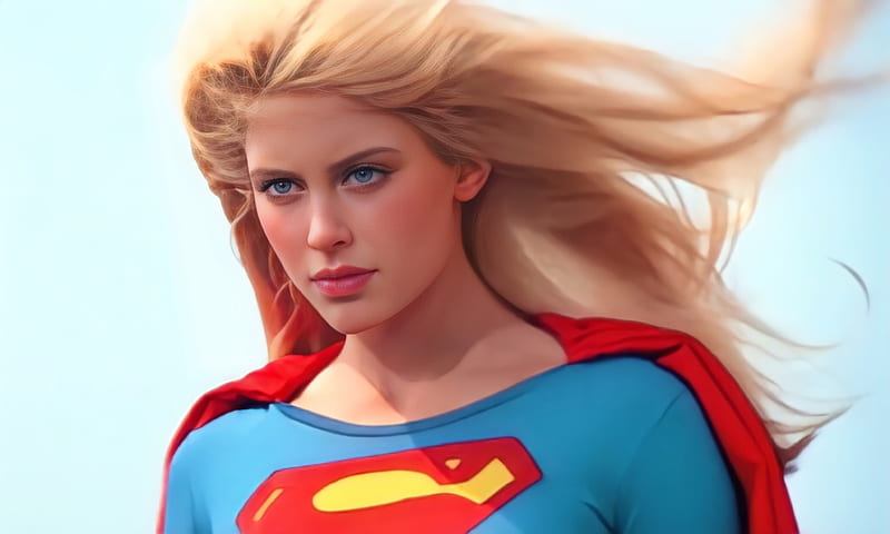 Supergirl 1984, supergirl, superheroes, artist, artwork, digital-art, deviantart, HD wallpaper